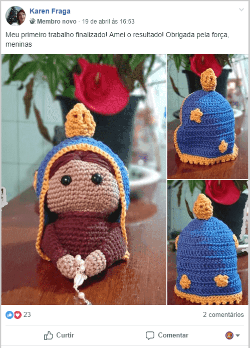 Croche boneco sentado
